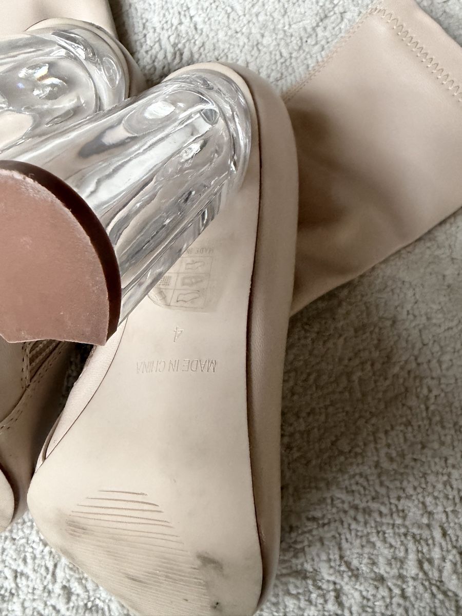 Damenschuhe: Beige Boots, Transparent Heel, Size 37 – Neu (gemäss Beschreibung) aus Dübendorf von ilianalou 4