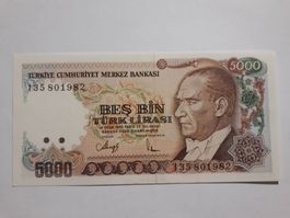 TÜRKEI - 5000 Lirasi 1990 UNC (I35801982)