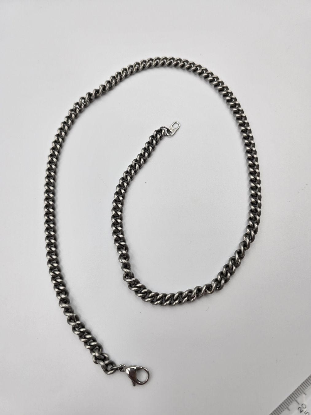 Catenine: Panzer Halskette Edelstahl 55cm – Nuovo e nell'imballaggio originale da Zug venduto da gold.schmuck 1