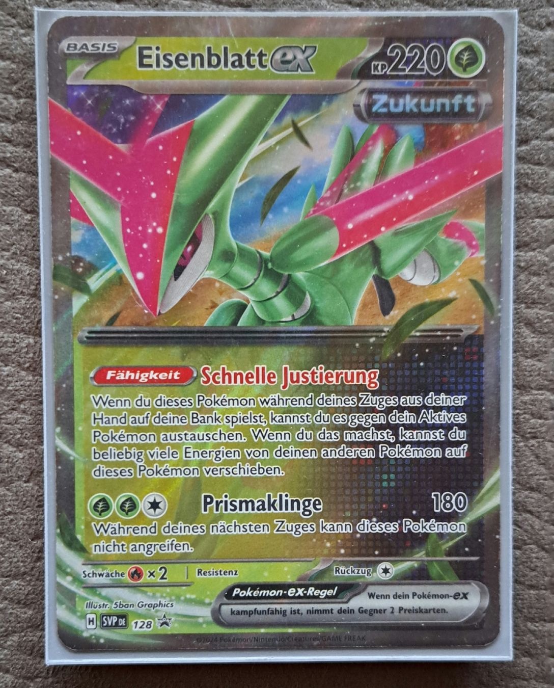 Pokémon Carte collezionabili: Eisenblatt EX - Zukunft Edition – Nuovo (secondo la descrizione) da Hofstatt venduto da Gajoe84