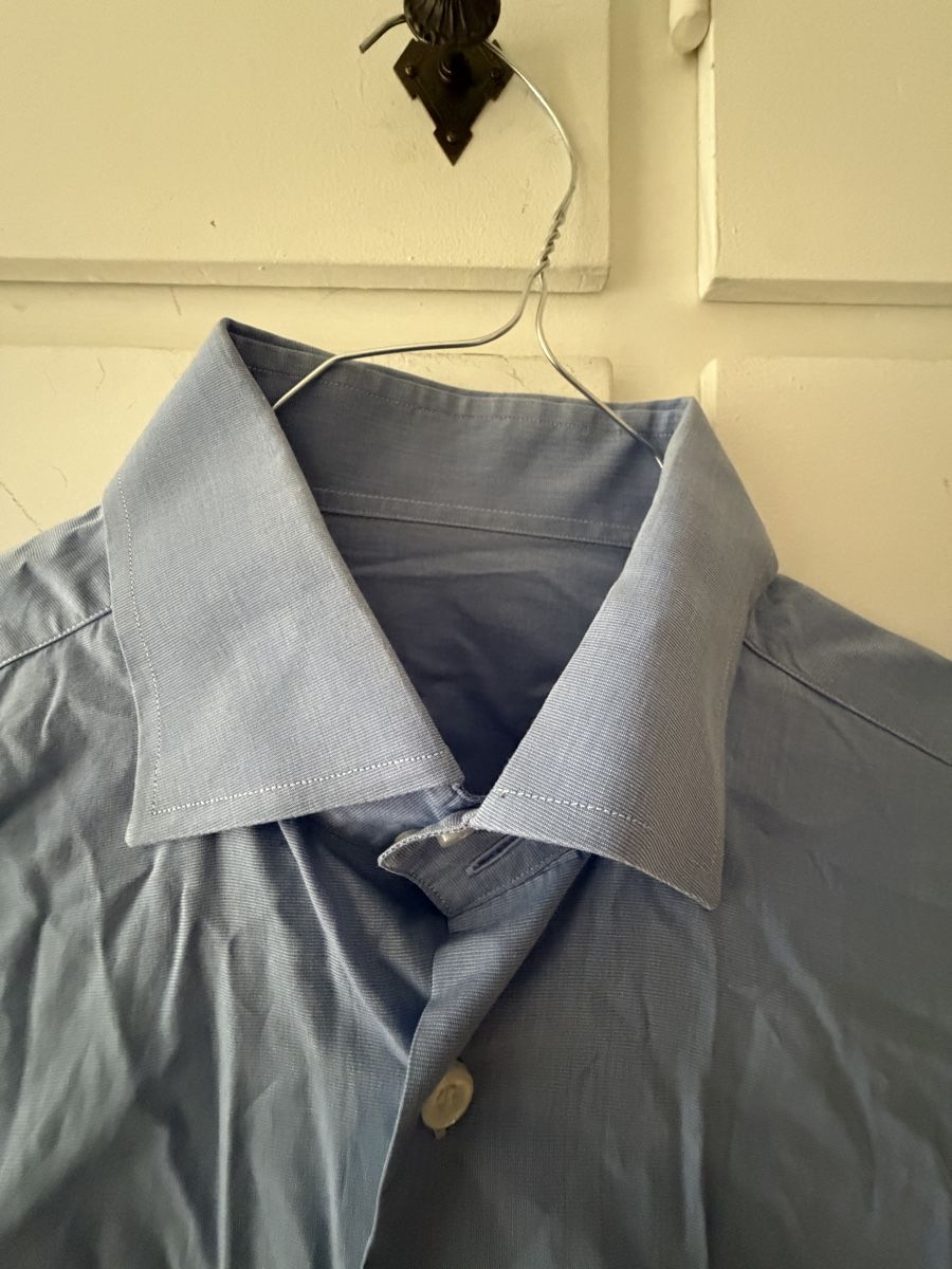 Camicie: Camicia uomo azzurra taglia 40 collo 52/54 – Usato da Lugano venduto da can_xdd8