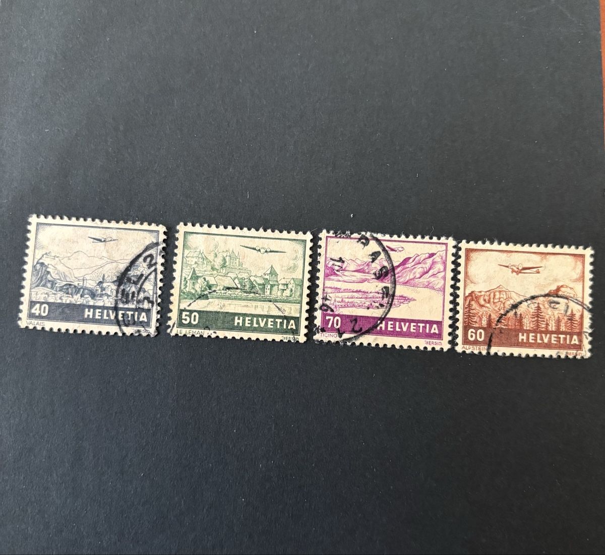 Alle Briefmarken: Verkaufe 4 Helvetia-Briefmarken. – Gebraucht aus Uster von leone28 1