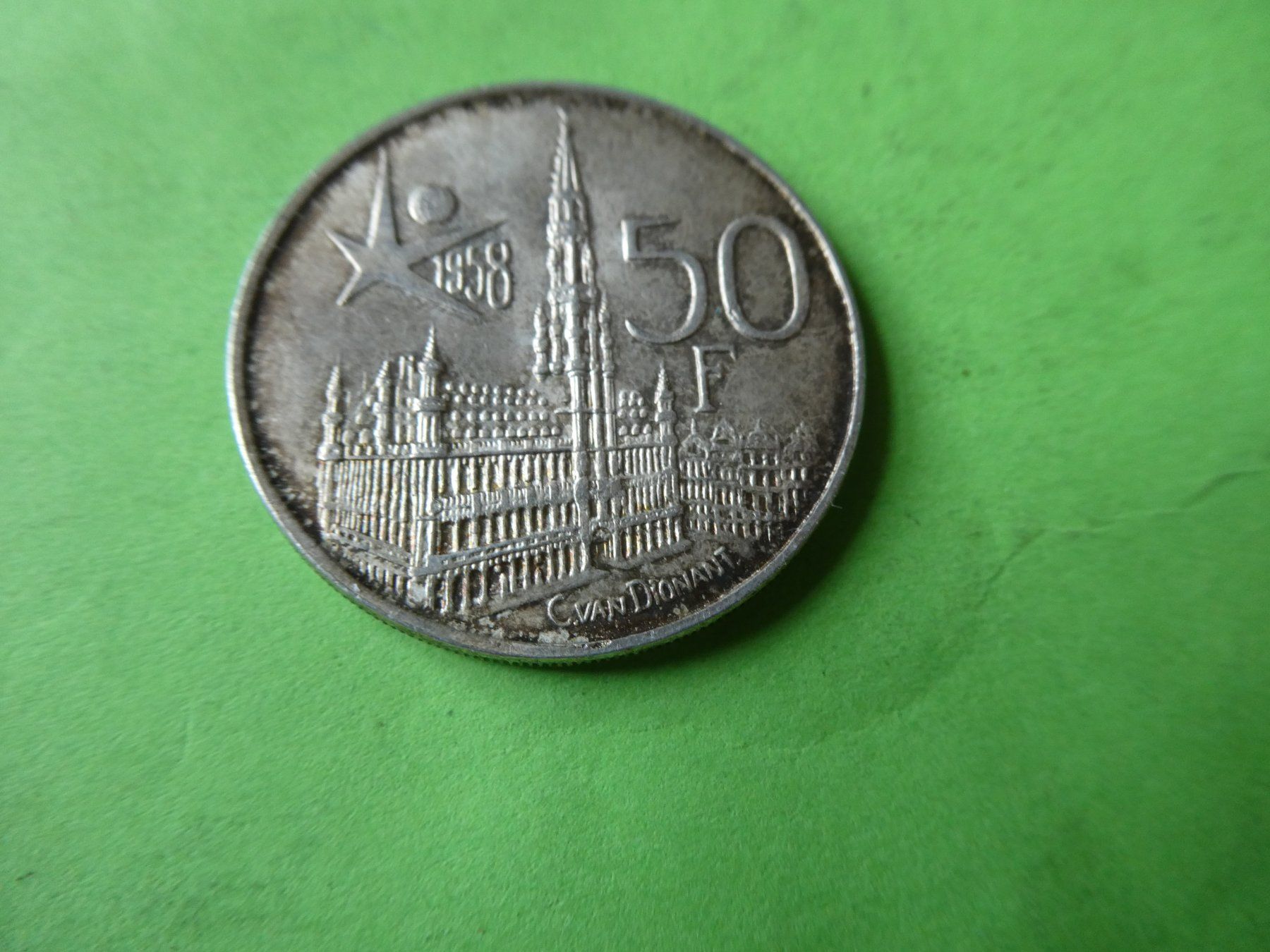 Toutes les monnaies: Belgien 1958, 50 Francs - Silber – D'occasion à Hinterforst par Rohusri