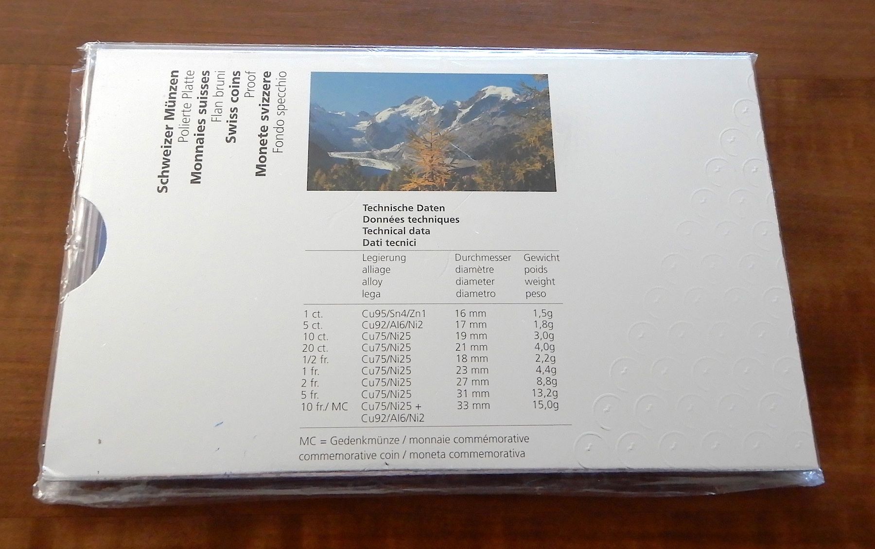 Tutti le monete: Münzensatz Schweiz 2006, PP Bernina – Nuovo e nell'imballaggio originale da Luzern venduto da Johann7 5