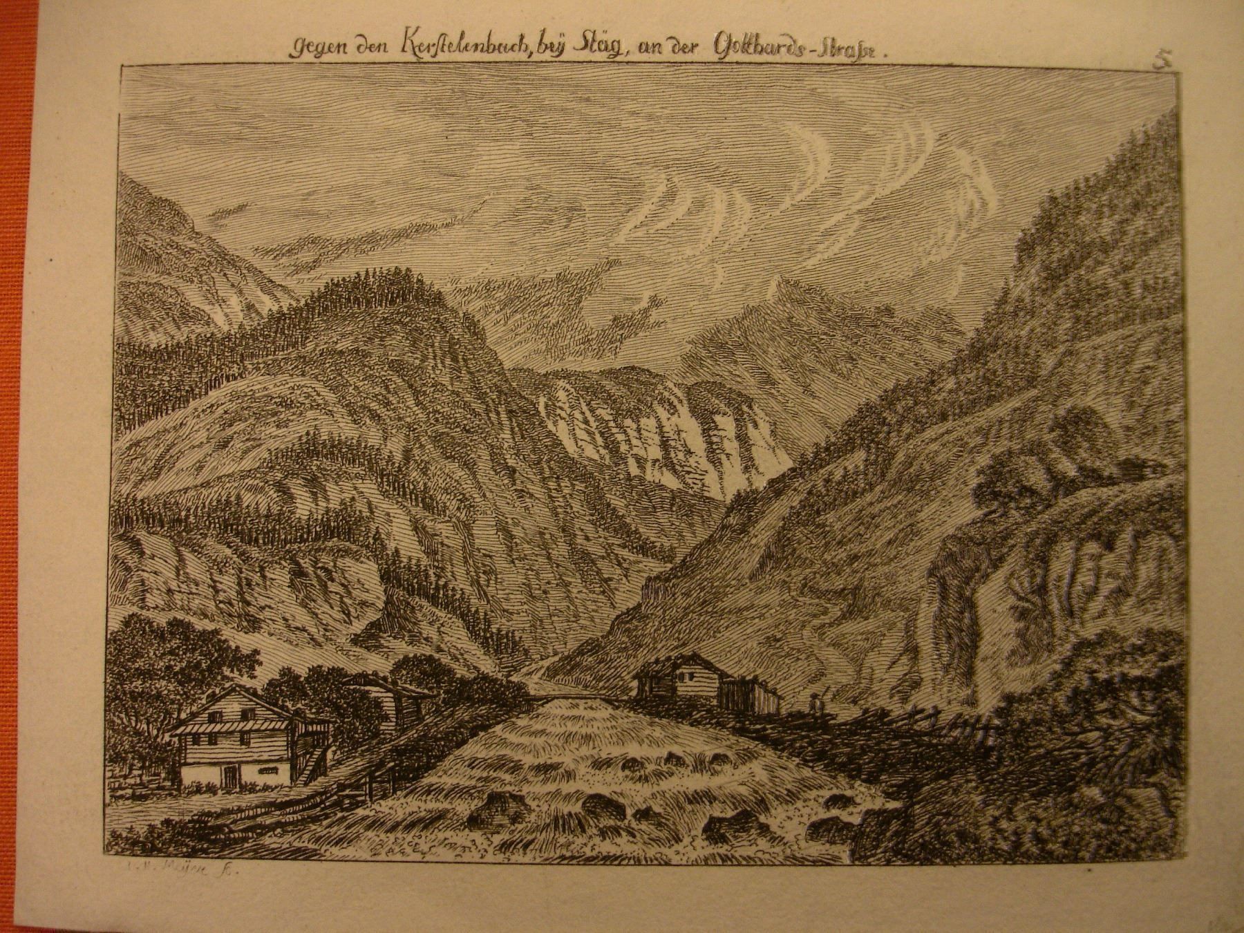 Cartoline postali: KERSTELENBACH STÄG, GOTTHARDSTRASSE – Usato da Grüningen venduto da Kartensammler 1