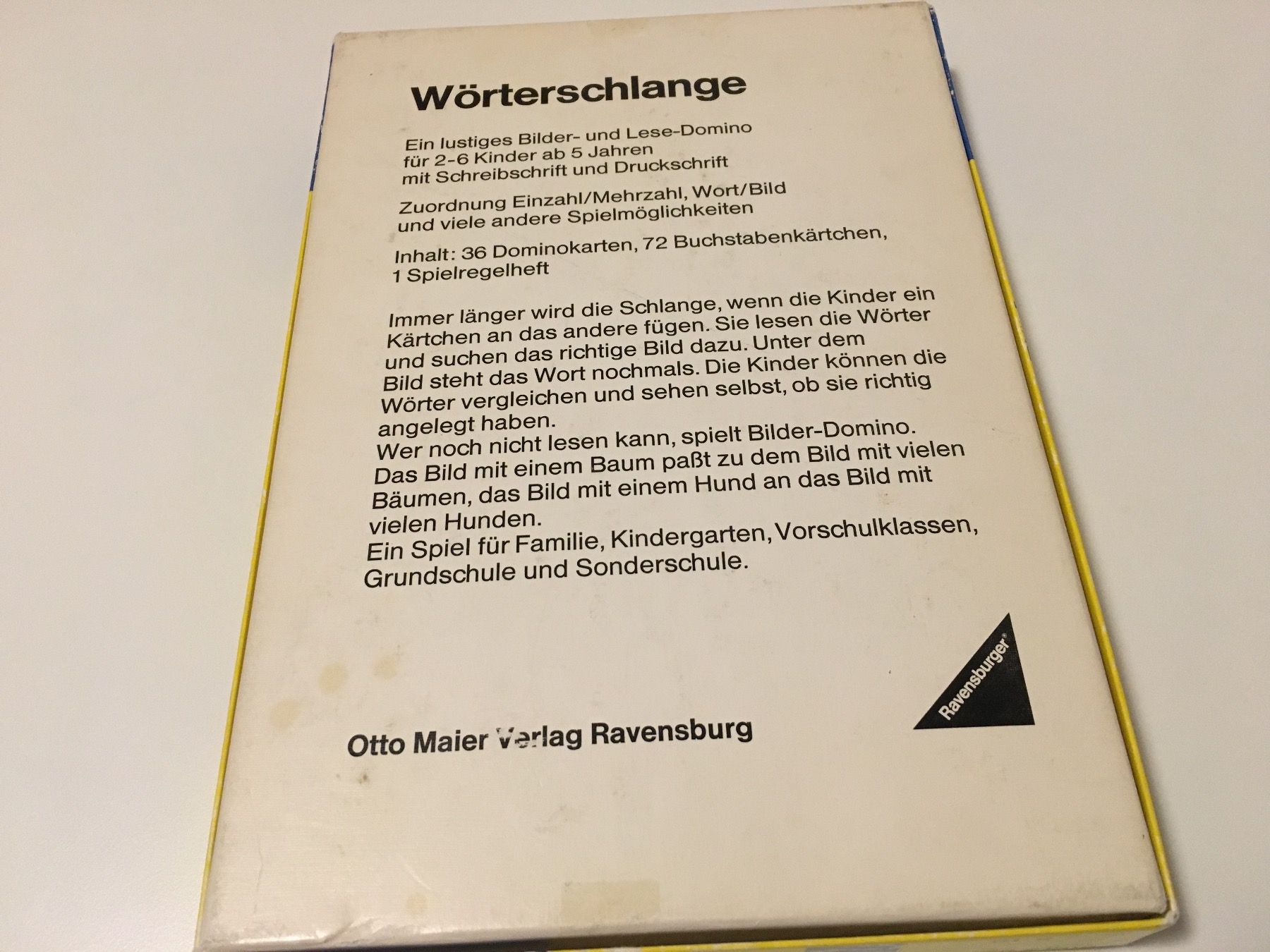 Ravensburger Giochi: Wörterschlange - Ravensburger - 1973 – Usato da Andwil SG venduto da Rainboli 3
