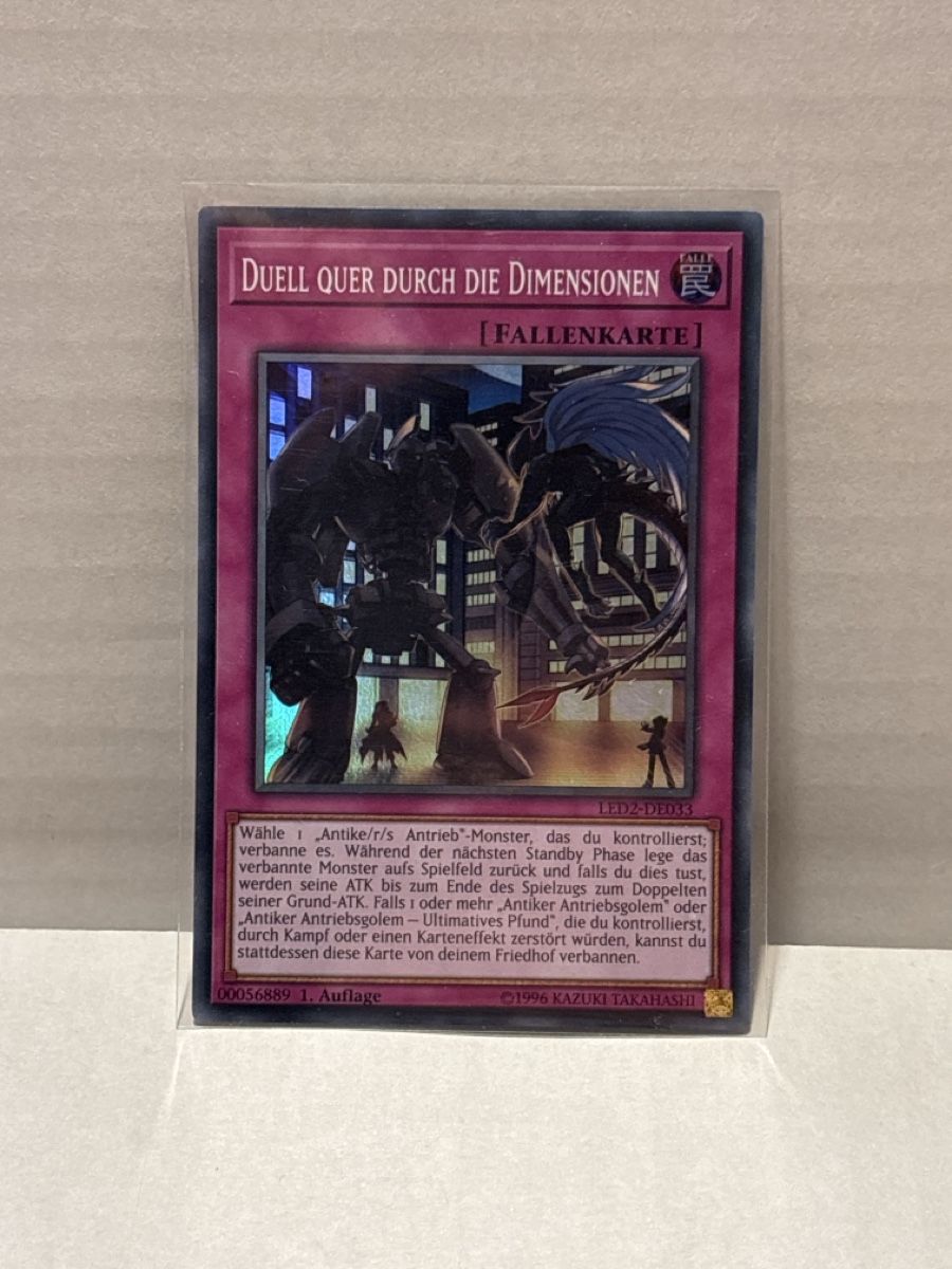 Yugioh Carte collezionabili: Duell Quer Durch Die Dimensionen Fallenkarte 1 Auflage – Usato da Speicherschwendi venduto da YugisKartenKammer