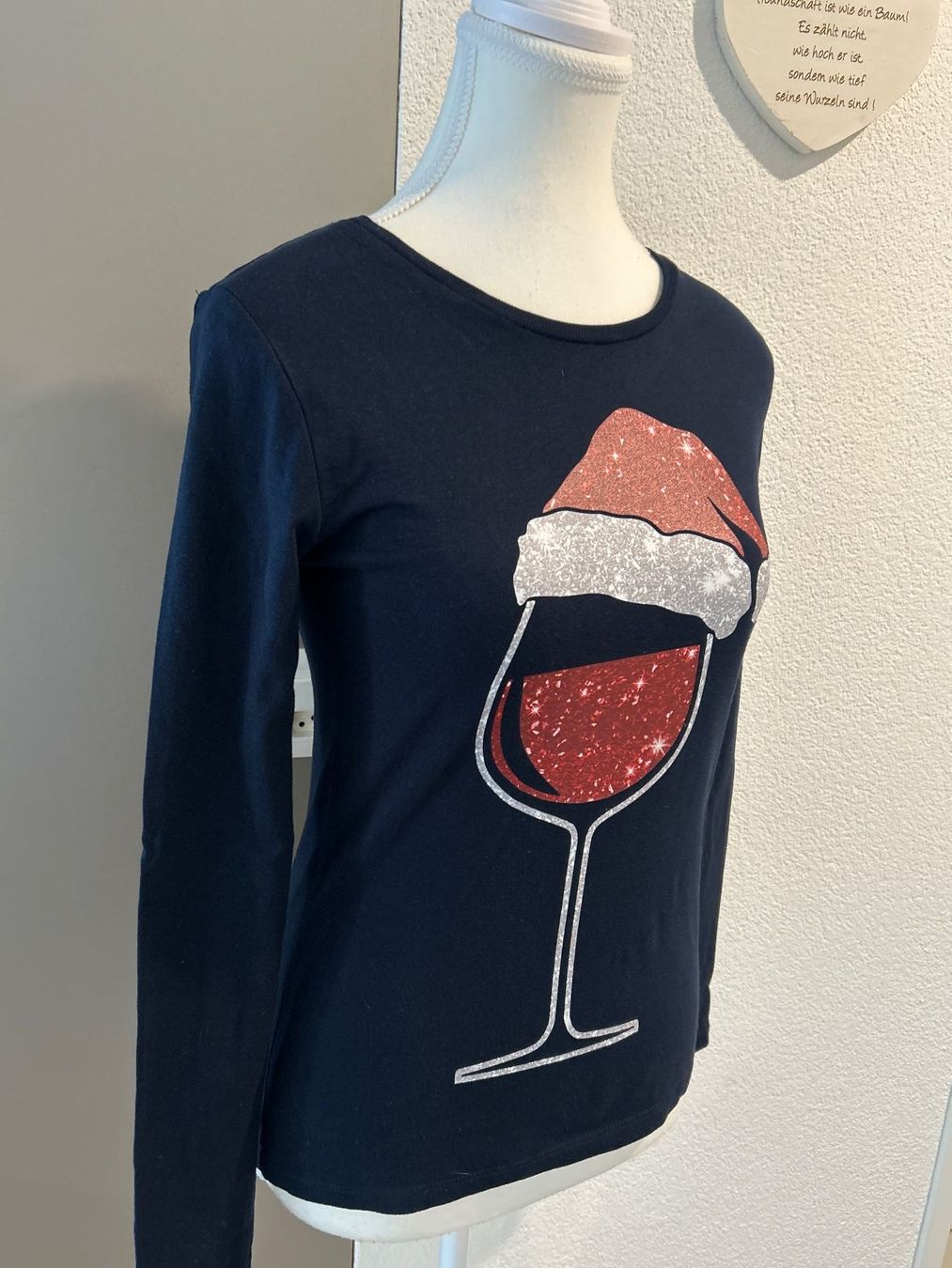 Pullover & Sweatshirts: Weihnachtspullover Damen dunkelblau von B&C Collection Gr.XS – Gebraucht aus Brunnen von Nala2929 2
