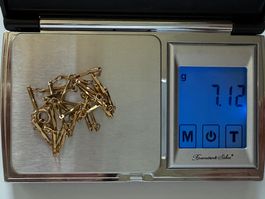 Halskette 7.12g, goldfarben, antik