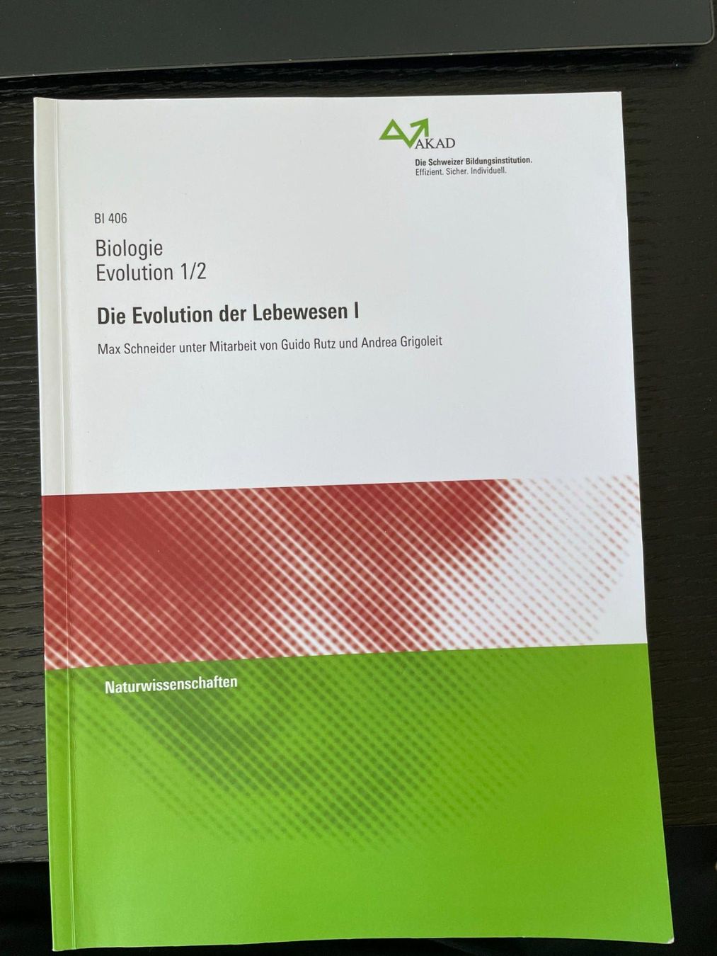 Bücher: Biologie Evolution 1/2: Die Evolution der Lebewesen I – Gebraucht aus Erlinsbach SO von Joenisecondhand