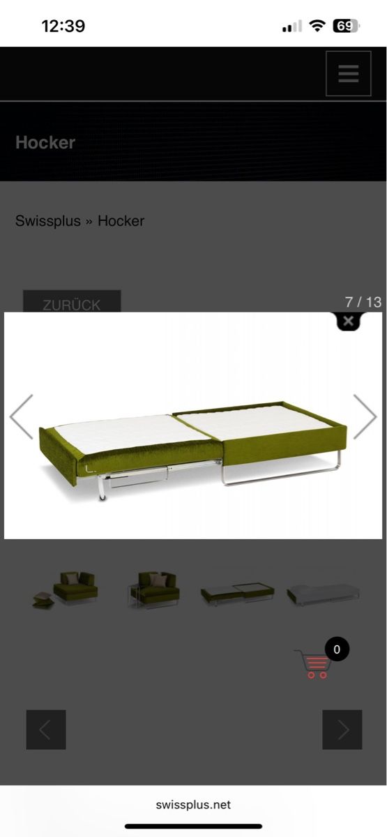Sgabelli: SWISSPLUS – BED for LIVING Hocker – Usato da Rikon im Tösstal venduto da s_tenz 4