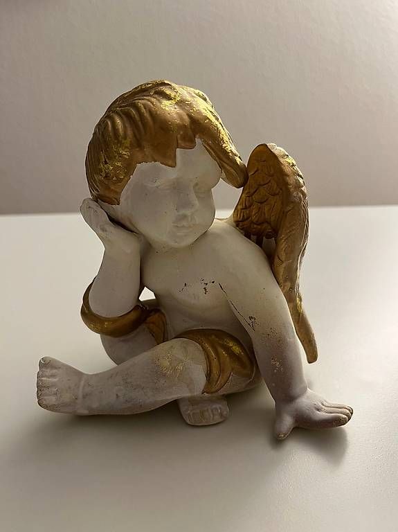 Figuren: Putto Engel in Weiss Gold – Gebraucht aus Bern von TraLala8