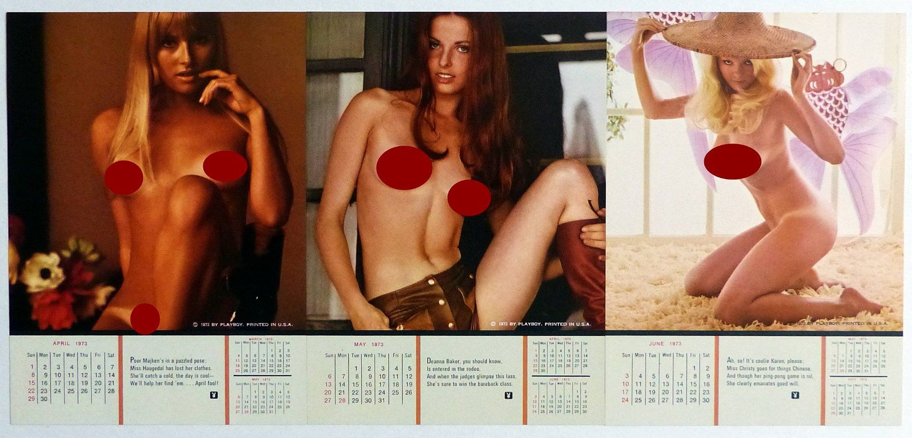 Riviste & Magazine: PLAYBOY 1973 CALENDAR ORIGINAL US RARE AND COMPLETE – Usato da Lugano venduto da YouWantUS 4