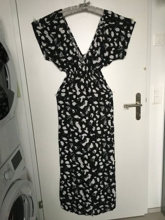 Damen ASOS  Maxikleid, Gr. 38-40, Schwarz- Weiß design, NEU