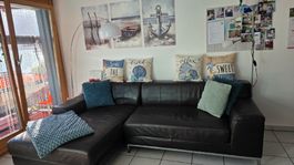 Gut erhaltenes Ledersofa / Couch , Braun  GRATIS