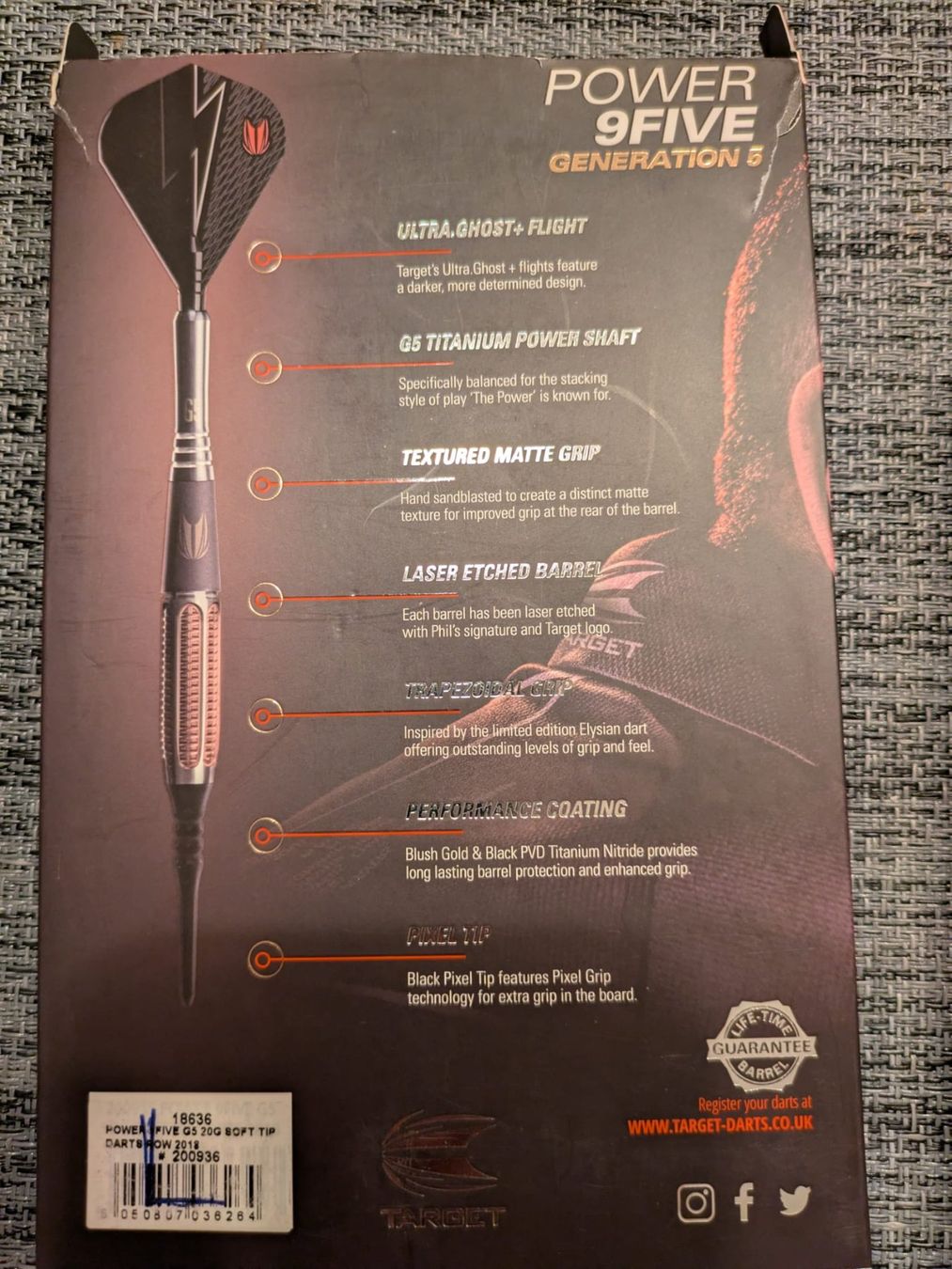 Dart: Target Phil Taylor Power 9Five Gen 5 Softdart – Gebraucht aus Sachseln von Grogettli 3