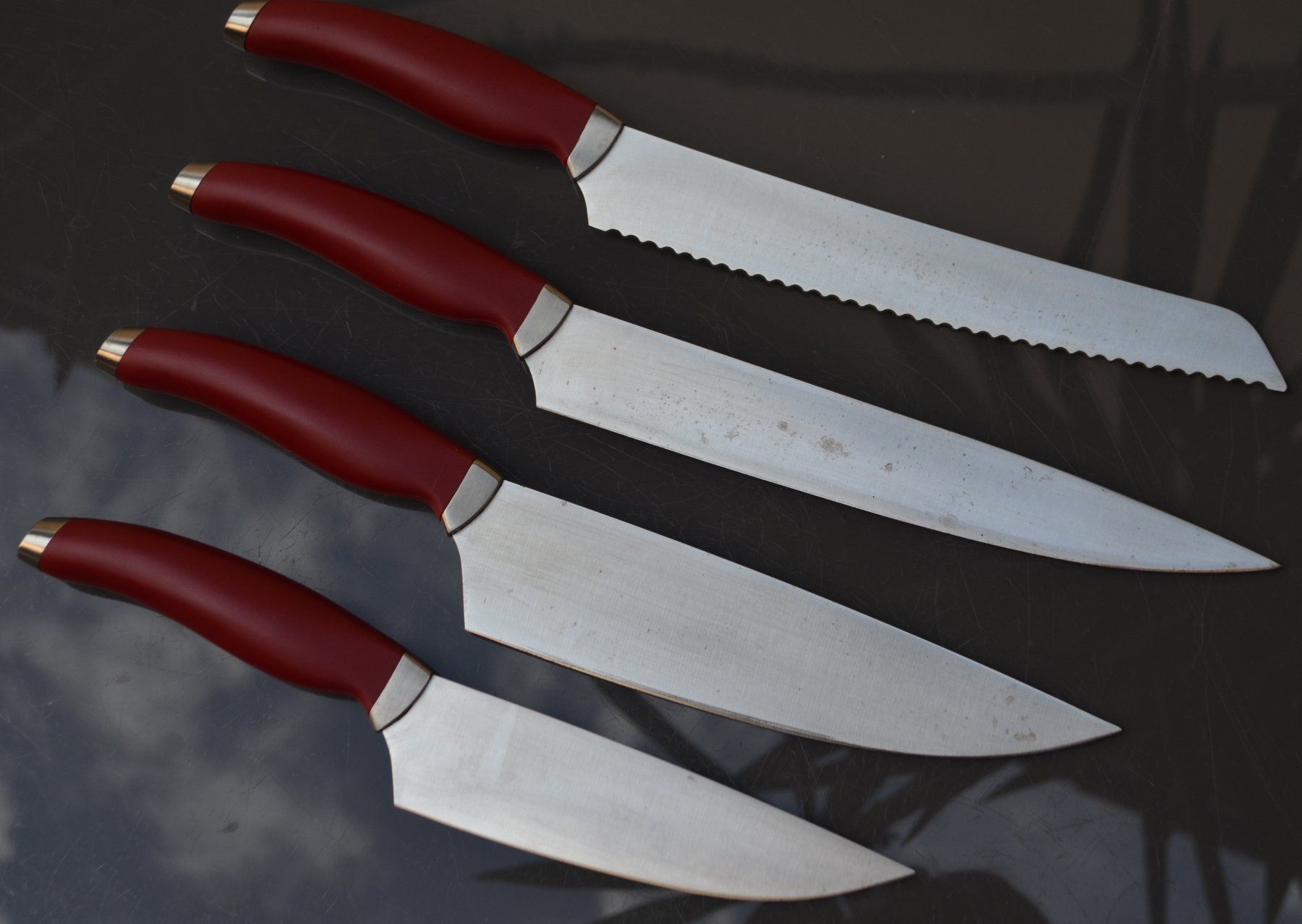 Coltelli: 4 Beckel-Messer  / 4 couteaux – Usato da Collonges venduto da arashee 4
