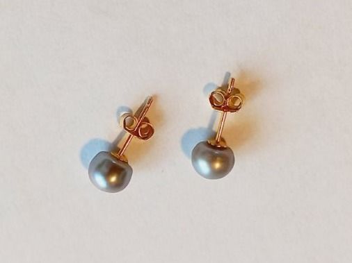 Orecchini pendenti & Orecchini a lobo: Perlen Ohrstecker Silber vergoldet 925 – Nuovo e nell'imballaggio originale da Winistorf venduto da acreativ4 2