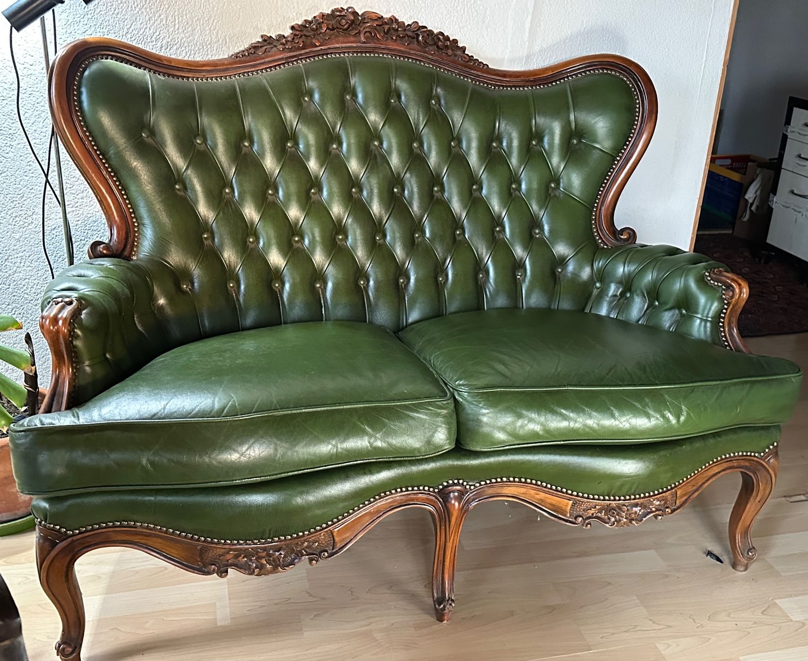 Divani: Louis Philippe Sofa/Ledersofa/Chesterfield – Usato da Herrliberg venduto da fregatte01