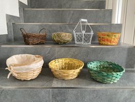 Körbchen Set 7 Stück Dekokörbchen Montessori
