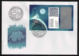 Swiss Crypto Stamp 1.0 offizieller FDC, ID4 "Säntis"