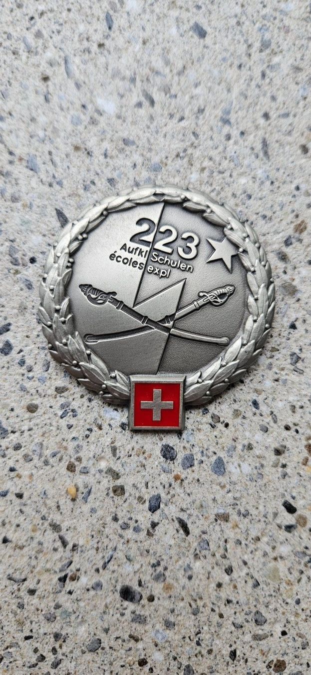 Schweizer Armee Placchette & Badge: *** Beretemblem Silber *** – Nuovo (secondo la descrizione) da Riedholz venduto da fr_sIruP