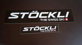 Stoeckli Aufkleber 2 Stück schwarz/weiss neu