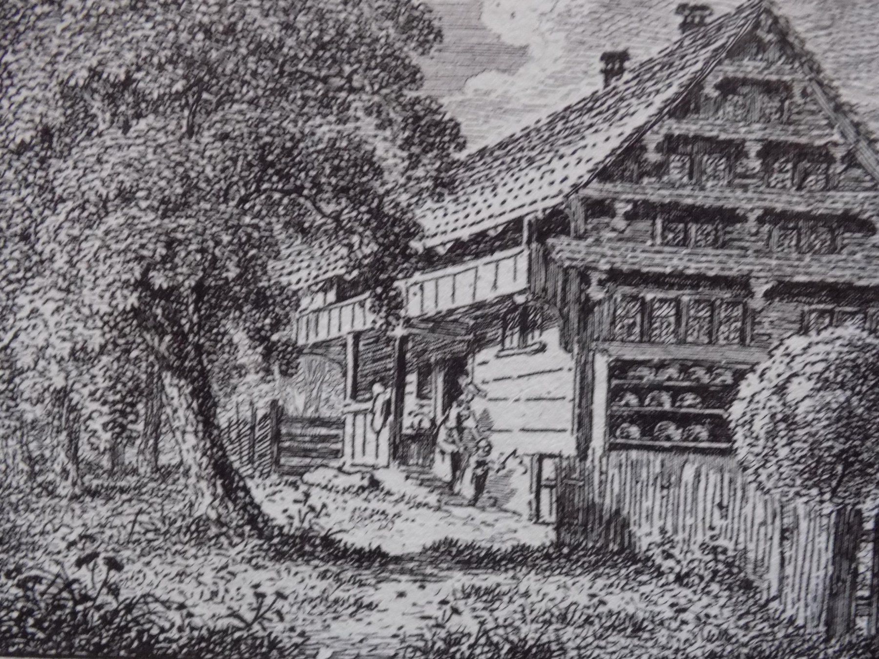 Gravures: Bauernhaus Kanton Luzern – D'occasion à Risch par Rischli15 3