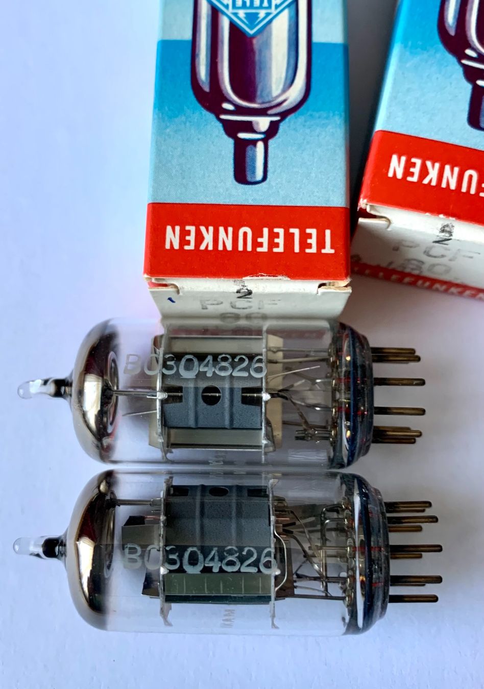 Telefunken Componenti elettronici: 2 Röhren PCF80 (Triode/Pentode), NOS, Telefunken – Nuovo (secondo la descrizione) da Biel/Bienne venduto da Oldradio 1