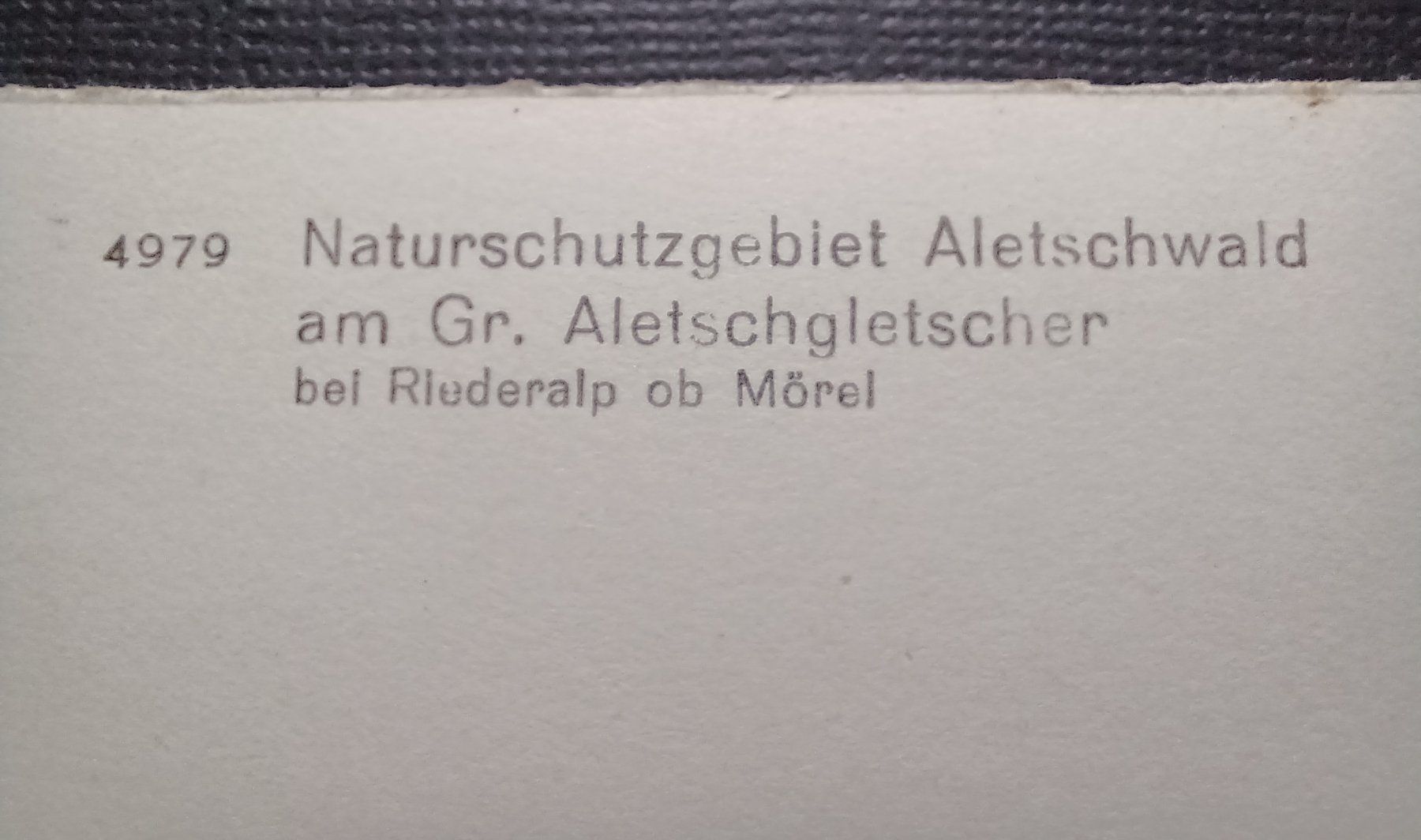 Cartes postales: VS, Aletschgletscher – D'occasion à Aarau Rohr par mgvw 1