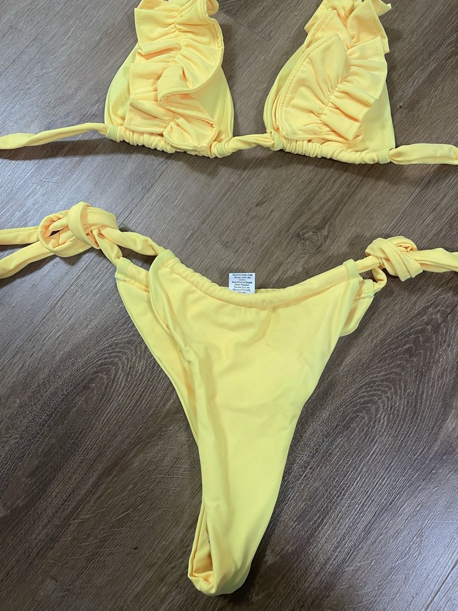 Costumi da bagno & Bikini: Gelbes Bikini Set Gr S High-Waist – Nuovo (secondo la descrizione) da Bassersdorf venduto da Sandy456 4