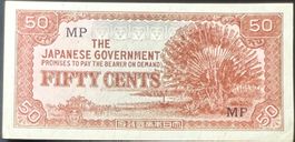 Malaya 50 Cents (1942) "Japanese Occupation"