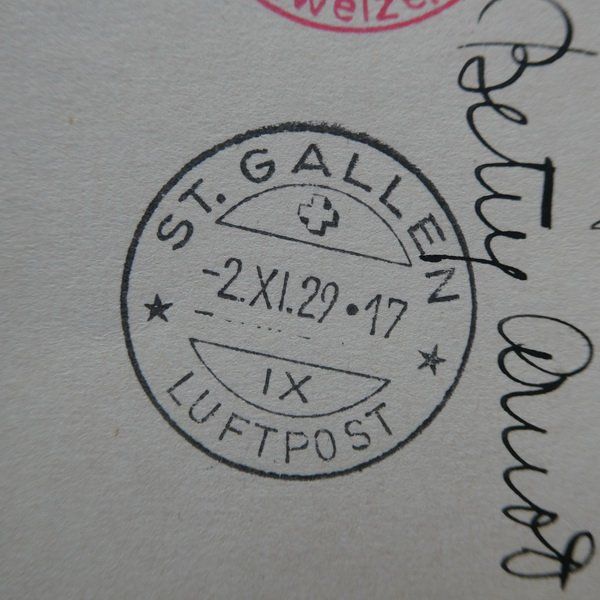 Tutti i francobolli: 1929 interessante ZEPPELINPOST !! Flugplatz Dübendorf – Usato da Egliswil venduto da Trens01 3