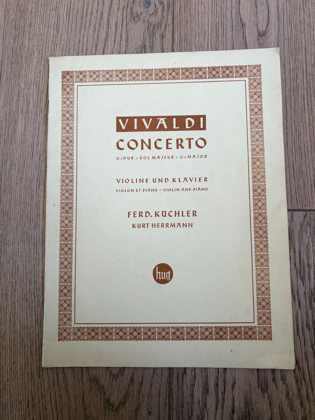 Libri: Partitur Klavier / Violine Vivaldi Concerto D-Dur – Usato da Versoix venduto da chr_2rpz