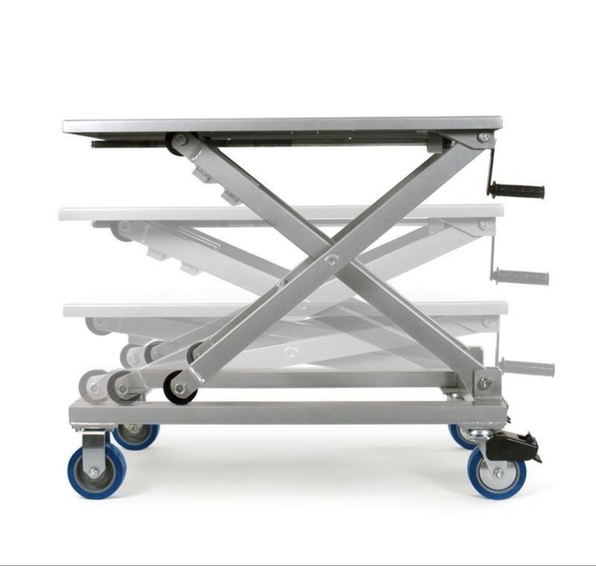 Tous les outils: Scherentisch mit Rollen verstellbar Metall grau – Neuf (Voir description) à Freienbach par fab_n6qp 1