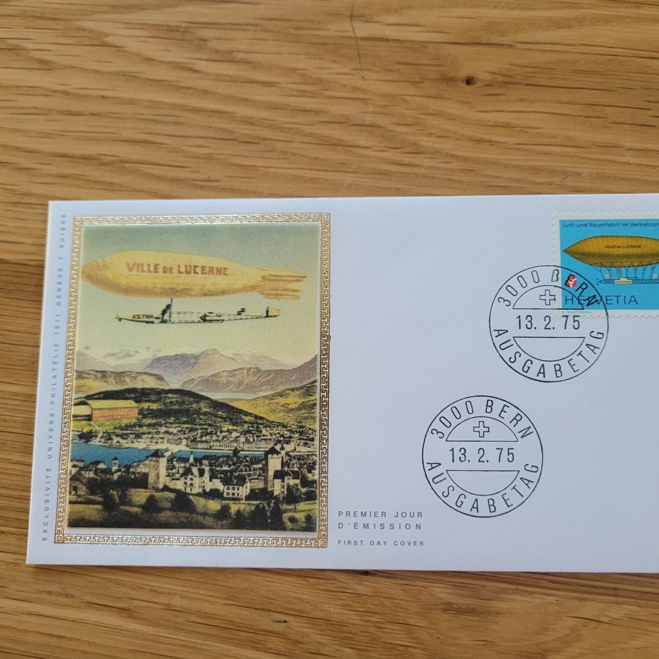 Tutti i francobolli: FDC mit Seidenbild 1975 Bern – Usato da Biel/Bienne venduto da Destockweb