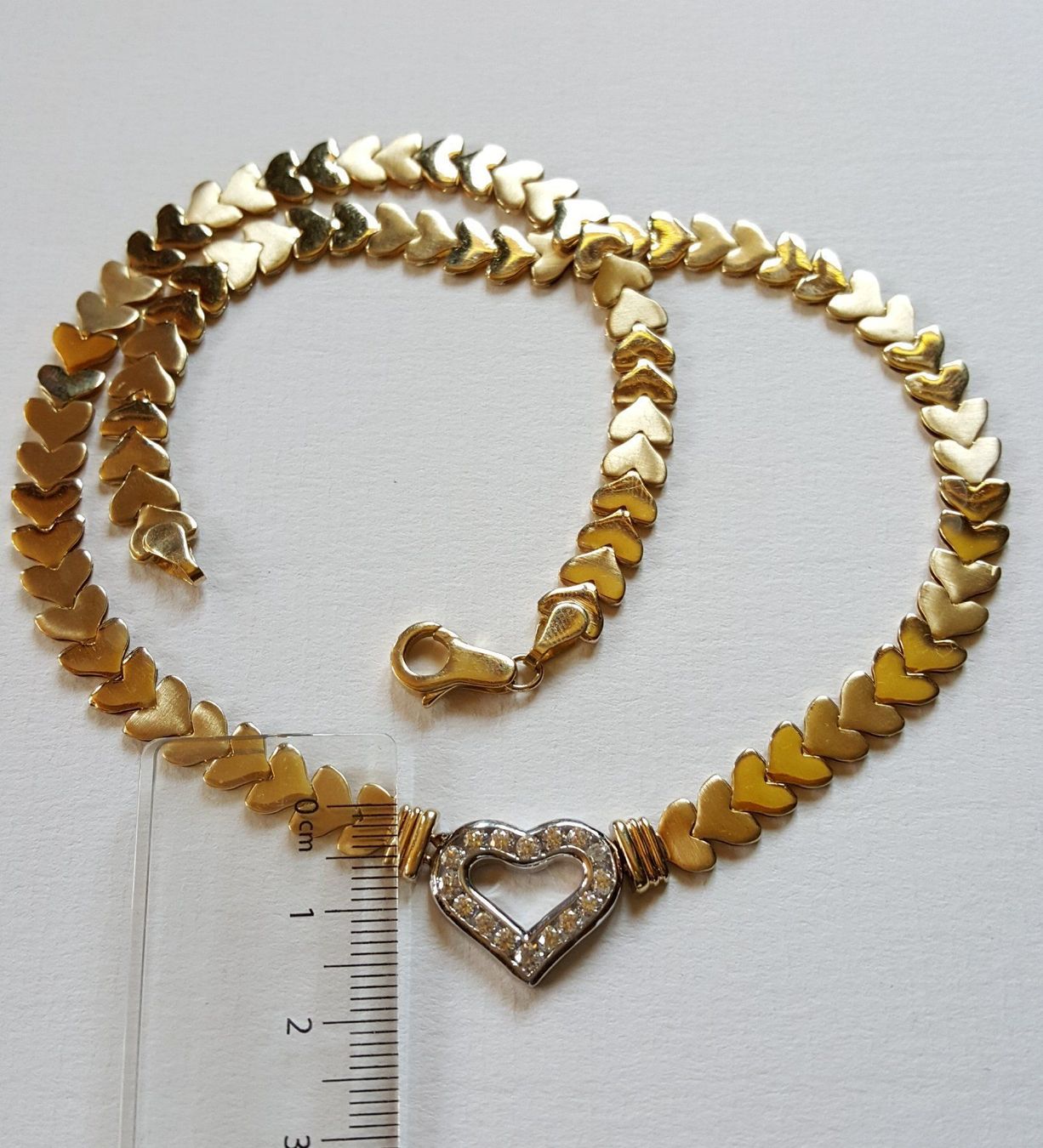 Catenine: Massiv 585 Gold Collier Mit Steine – Usato da Wald ZH venduto da Aniade 6