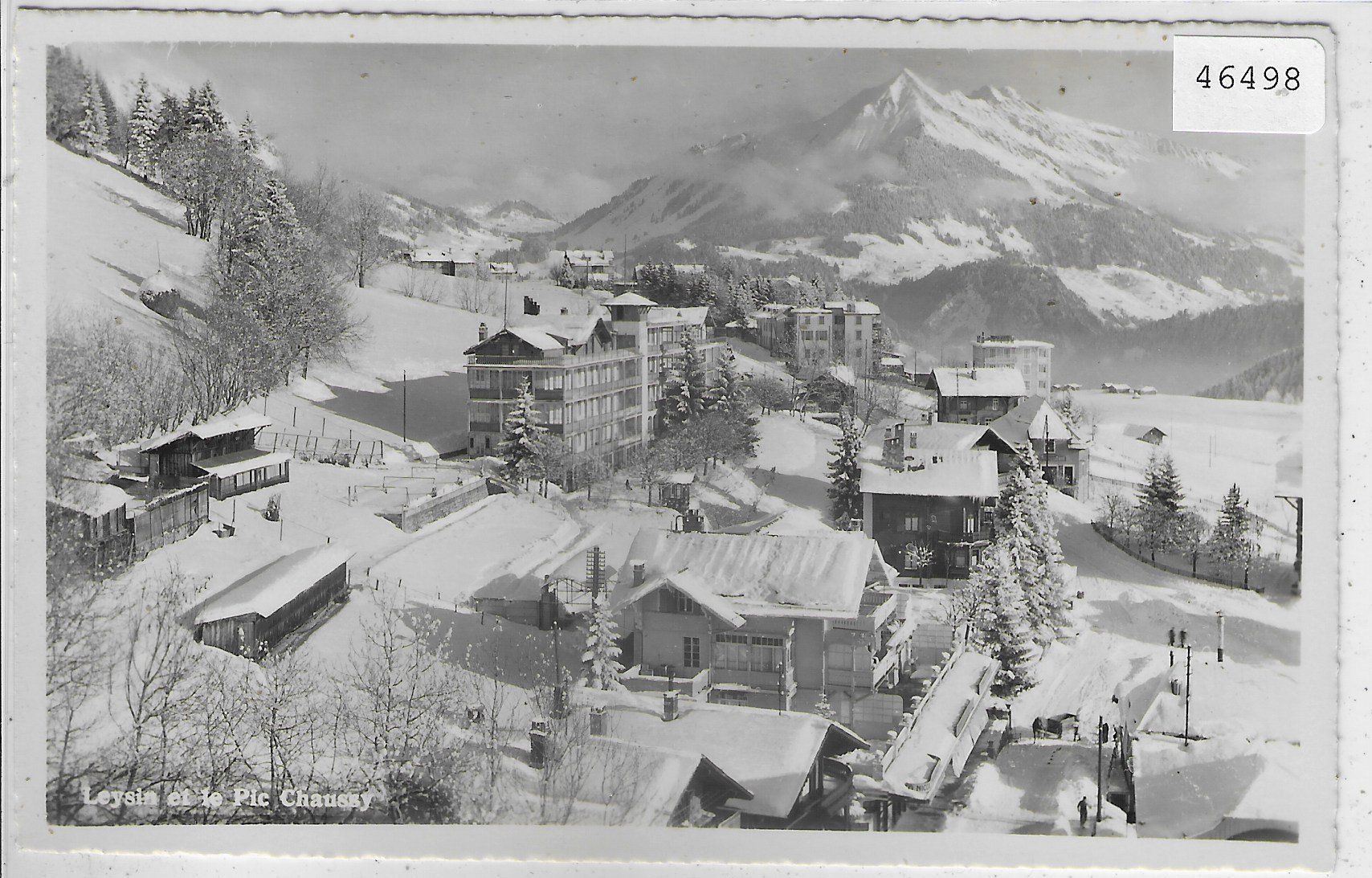 Ansichtskarten: Leysin - Pic Chaussy en hiver – Gebraucht aus Ettingen von Kartenplanet