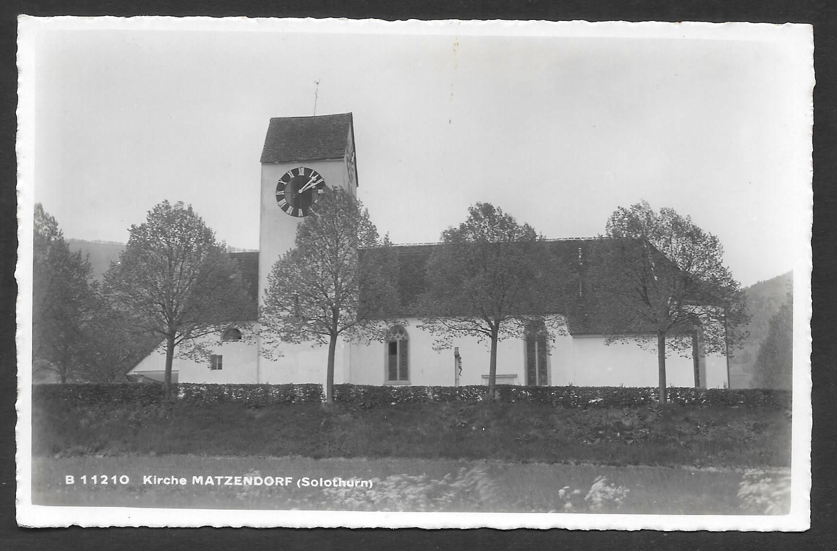 Ansichtskarten: Matzendorf Kirche – Gebraucht aus Olten von clotaldi