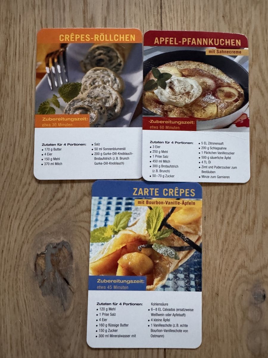 Libri: Pfannkuchen & Crepes Rezeptkarten – Usato da Niederglatt ZH venduto da Nicole2911 1