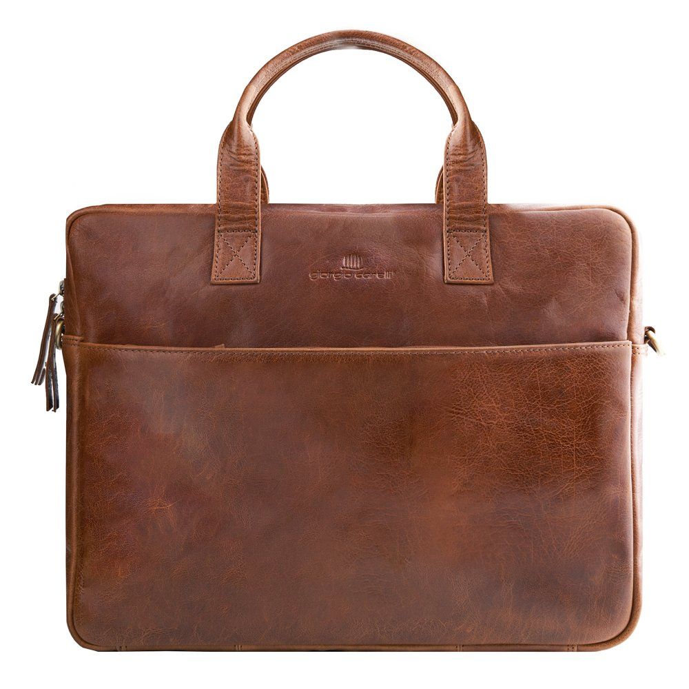 Koffer & Taschen: Laptoptasche, Rindleder, braun – Neu (gemäss Beschreibung) aus Rebstein von Portemonnaie 1