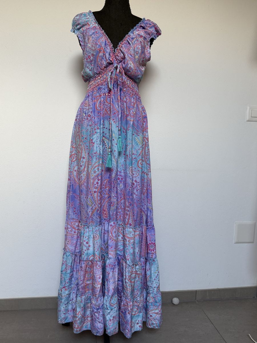 Kleider: Boho Maxikleid in Seidenoptik – Neu (gemäss Beschreibung) aus Sigriswil von ck56 1