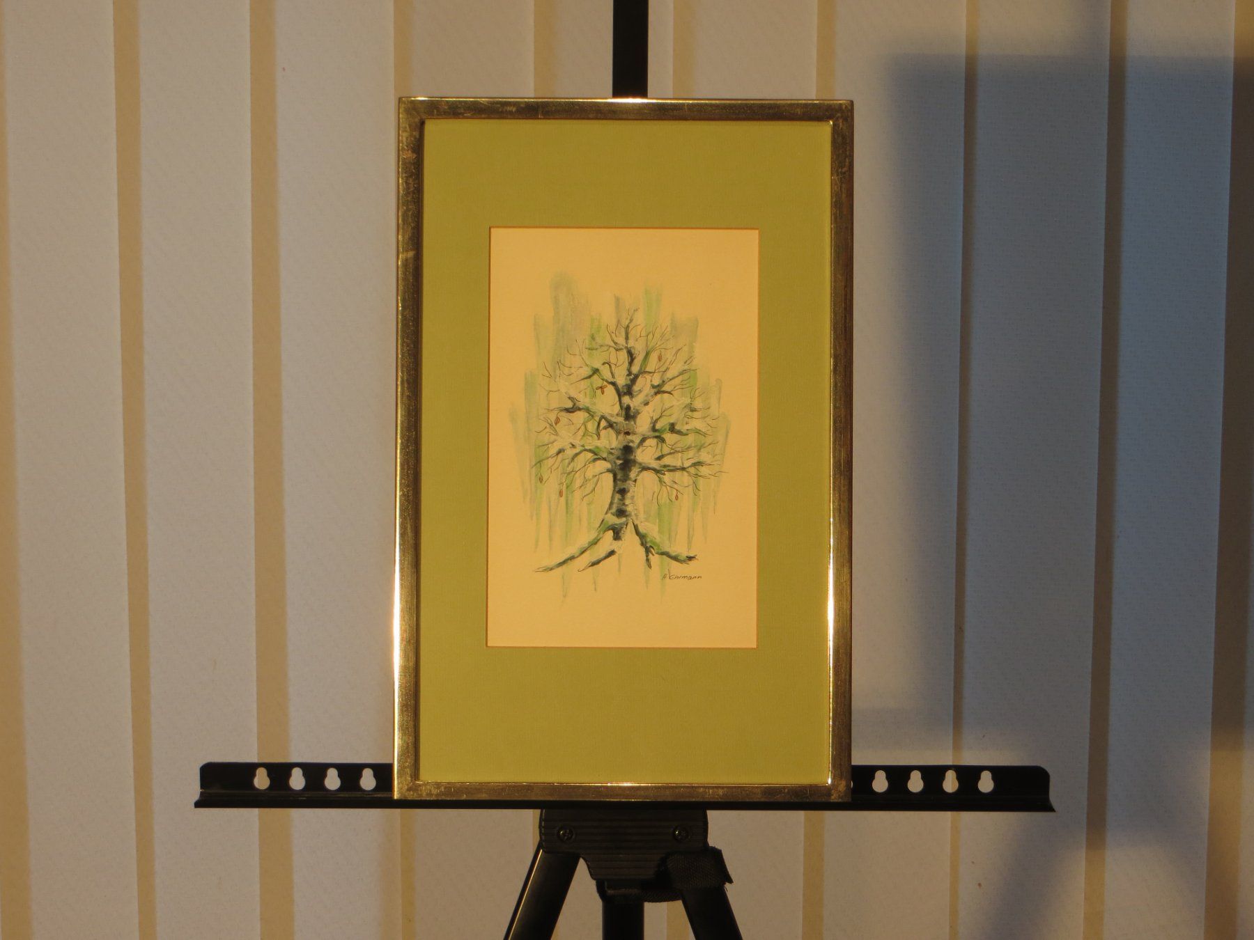Dipinti: H. Ehrmann: 2 Aquarell-Bilder im Echtgoldrahmen – Usato da Allschwil venduto da FindeAuserlesenes 5