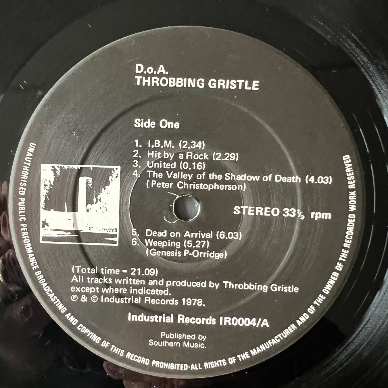 Schallplatten: Throbbing Gristle - D.o.A The Third And Final Report / 1. UK – Gebraucht aus Gais von soundcave57 3