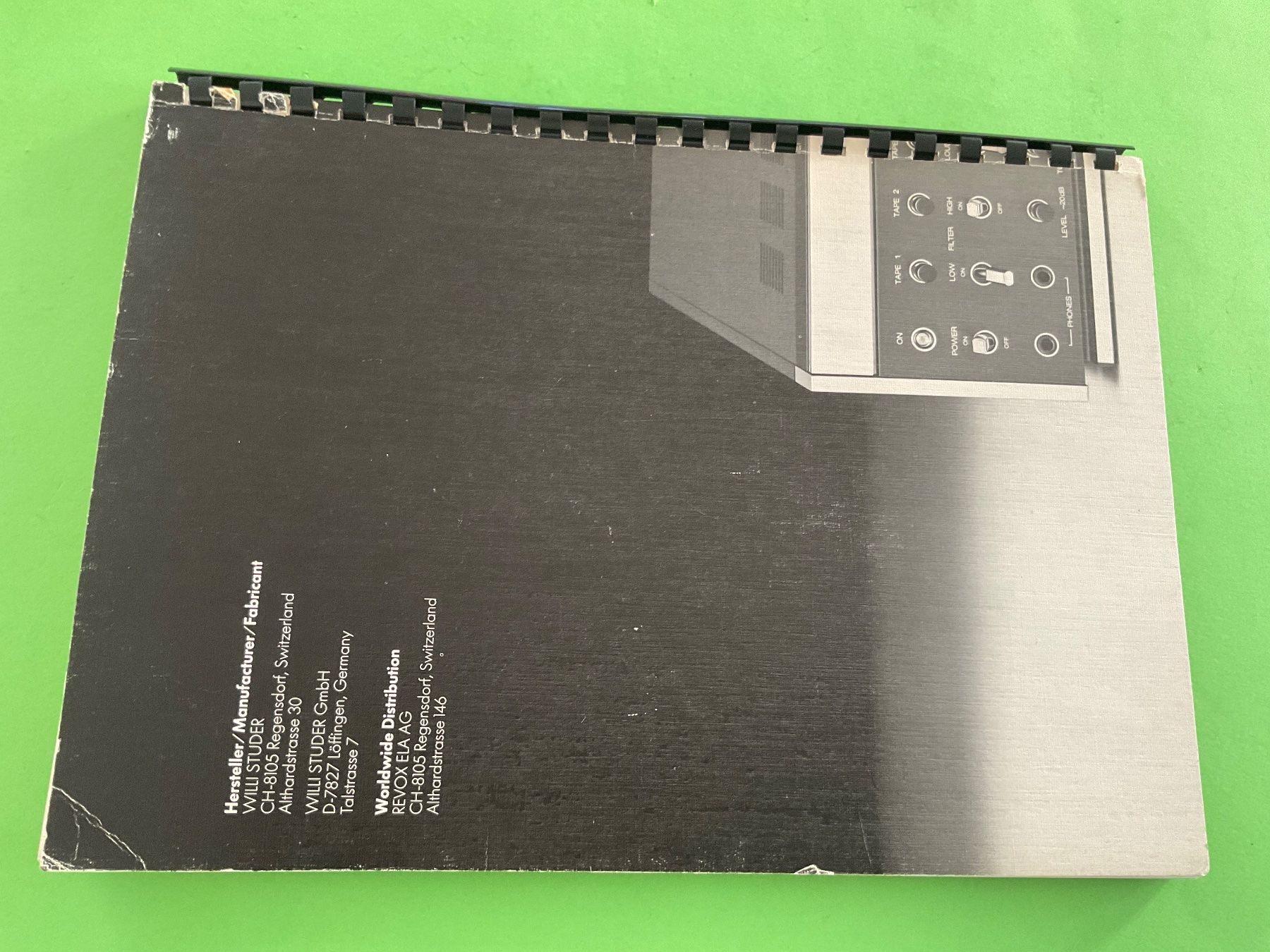 Revox Amplificatori: ReVox B 750 Serviceanleitung D, E, F – Usato da Langenthal venduto da RronJora 1