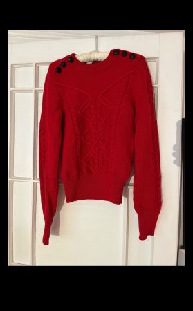 ISABEL MARANT laine rouge  FR 40