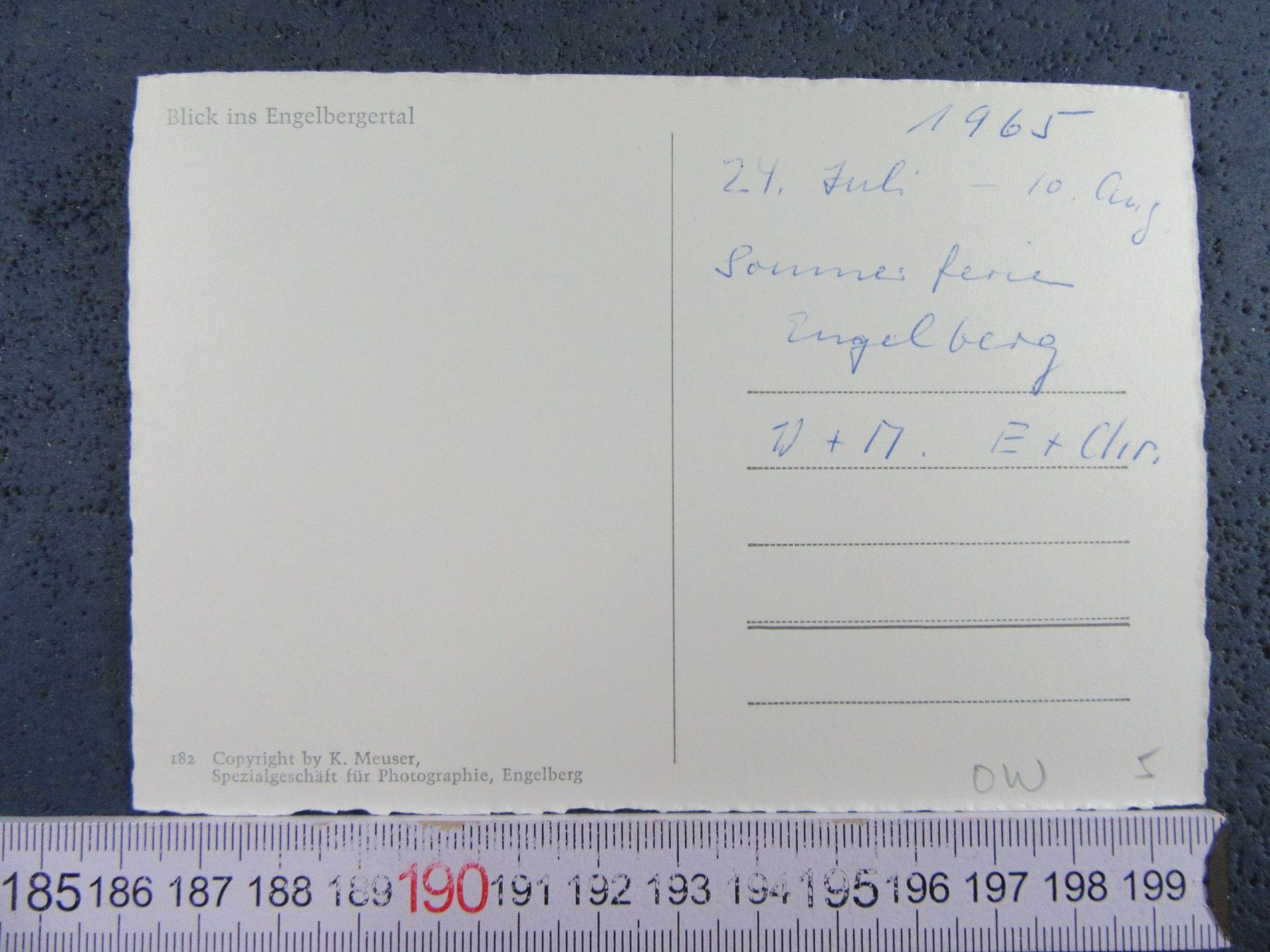 Ansichtskarten: ENGELBERGERTAL 1965 AK ONW LUFTBILD – Gebraucht aus Ettingen von Hausi4711 1