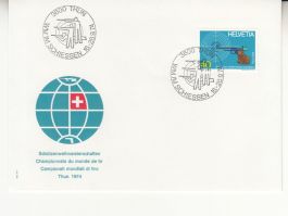 Sonderstempel S. 848 WM im Schiessen Thun