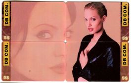 4 Telefonkarten "Angelina Jolie".