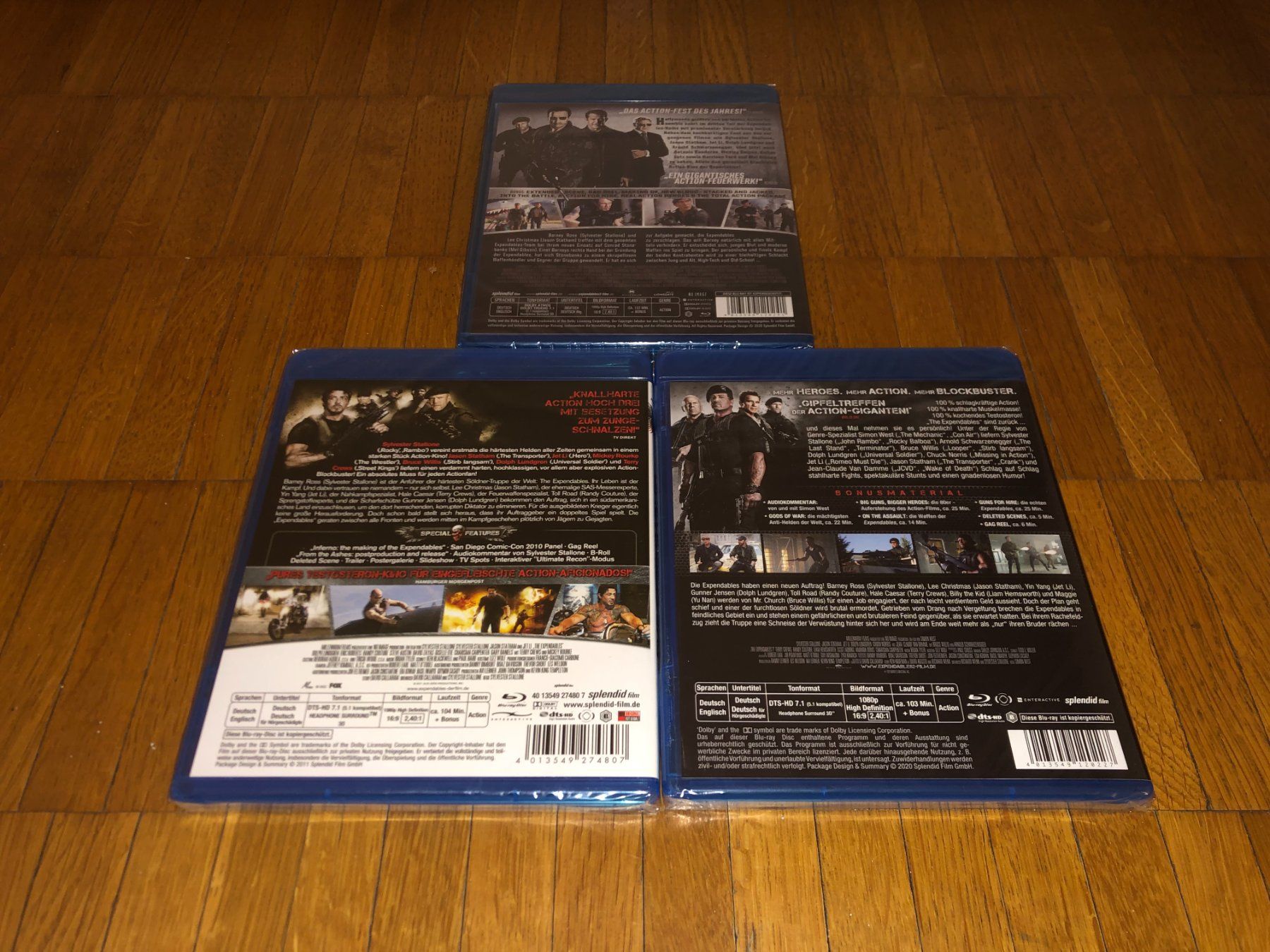 Alle DVDs: The Expendables 1,2 & 3 - 3 BLU-RAY-S - B - UNCUT – Neu und originalverpackt aus Basel von havsok 1